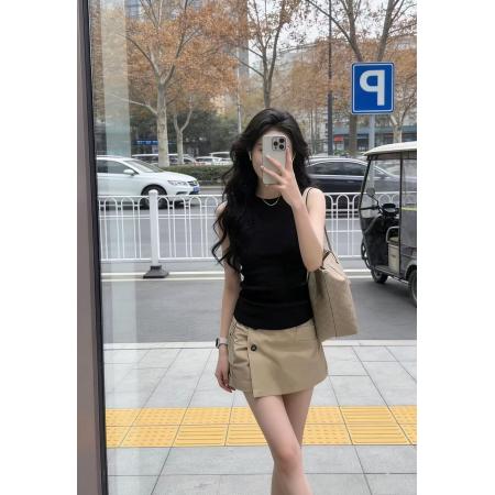 夏装搭配一整套轻熟御姐小个子美式甜辣风设计感上衣裙子两件套装 服裝批發女裝批發服飾貨源