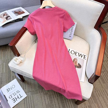 BY12205# 大码女装ins超火辣妹纯欲风连衣裙女修身显瘦高腰包臀裙 服裝批發女裝批發服飾貨源