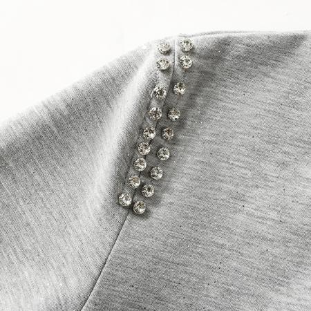 新款拼接网纱印花短袖连衣裙夏季韩版轻奢风收腰长裙 服裝批發女裝批發服飾貨源