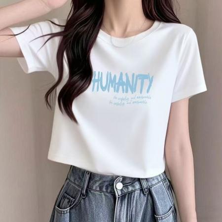 短款T恤女新款夏季正肩短袖小众热辣打底上衣潮 服裝批發女裝批發服飾貨源