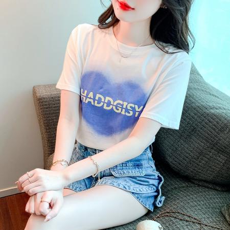 白色t恤女短袖夏季新款宽松显瘦...