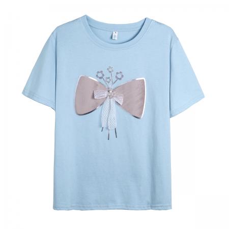 女装短袖T恤夏季新款高级感上衣独特别致时尚洋气时髦百搭 服裝批發女裝批發服飾貨源