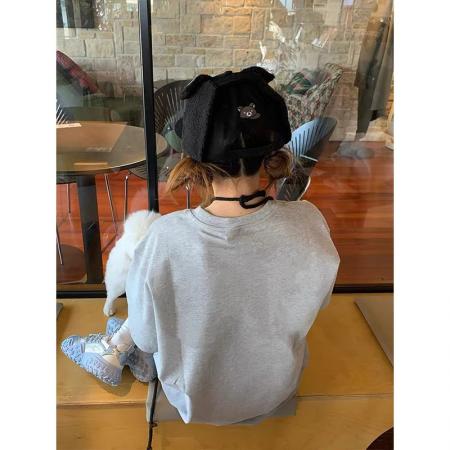 BY12364# 美式高街纯棉短袖t恤女夏季新款宽松设计感小众复古潮牌上衣 服裝批發女裝批發服飾貨源