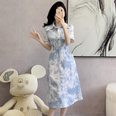 BY12453# 今年流行漂亮连衣裙女装夏季新款气质时尚长裙文艺风高级裙子 服裝批發女裝批發服飾貨源