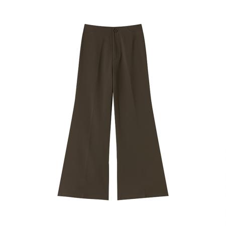 BY12477# 高级感西装微喇裤女春夏新款高腰显瘦宽松休闲百搭垂坠感阔腿裤子 服裝批發女裝批發服飾貨源