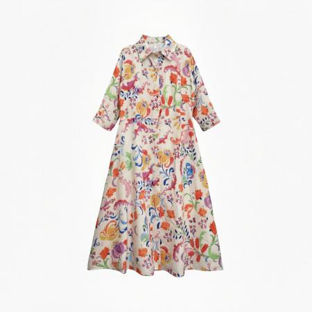 BY12529# 碎花连衣裙女夏法式高级感仙女长裙子 服裝批發女裝批發服飾貨源