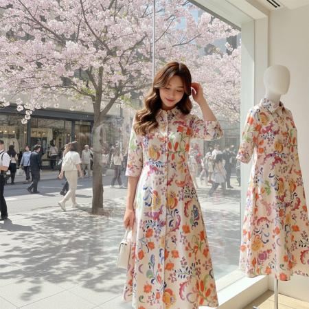 BY12529# 碎花连衣裙女夏法式高级感仙女长裙子 服裝批發女裝批發服飾貨源