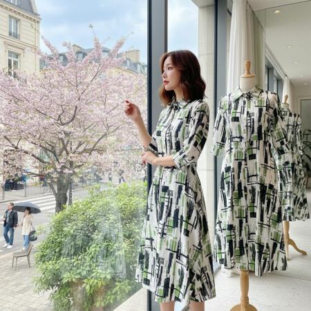 BY12531# 碎花连衣裙女夏法式高级感仙女长裙子 服裝批發女裝批發服飾貨源