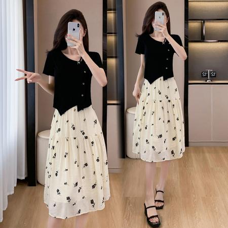 BY12554# 大码套装短袖...