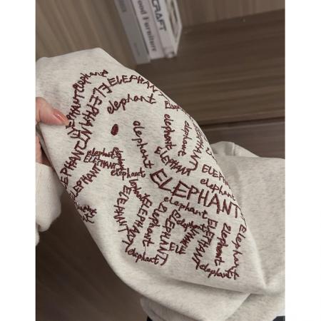 BY12702# 超火小象刺绣T恤女夏季短袖新款宽松圆领上衣洋气设计感体恤 服裝批發女裝批發服飾貨源