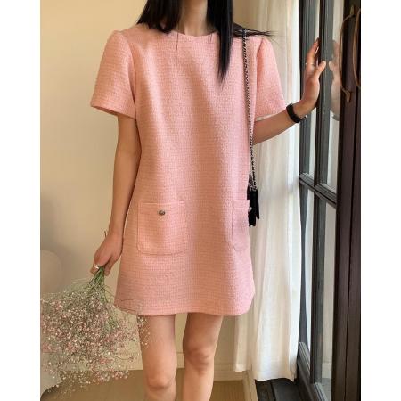 韩国chic小香风连衣裙 服裝批發女裝批發服飾貨源