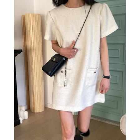 韩国chic小香风连衣裙 服裝批發女裝批發服飾貨源