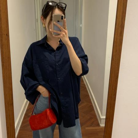 韩国chic法式休闲宽松百搭衬衣 服裝批發女裝批發服飾貨源