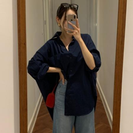 韩国chic法式休闲宽松百搭衬衣 服裝批發女裝批發服飾貨源