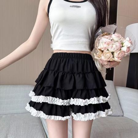 蛋糕南瓜甜辣蓬蓬蝴蝶结少女短裙蓬蓬裙甜美半身裙百搭显瘦防走光 服裝批發女裝批發服飾貨源