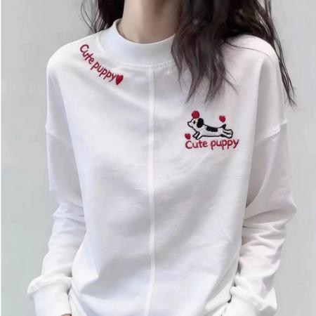 简约高级感白色字母T恤女 服裝批發女裝批發服飾貨源