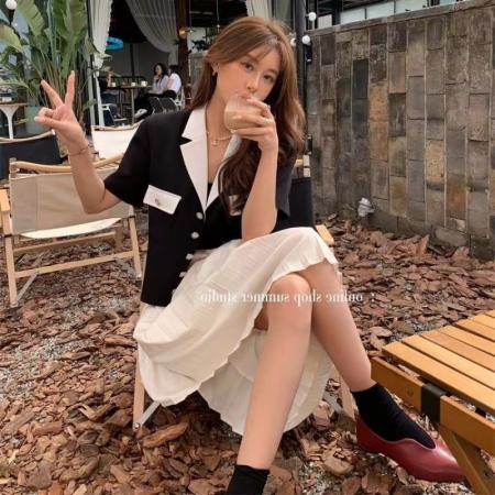 BY12807# 夏装新款大码女装胖MM气质名媛高级小香风西装上衣M-4XL200斤 服裝批發女裝批發服飾貨源