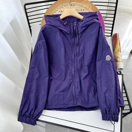 BY12863# 高级长袖连帽防晒衣女夏季新款薄款双拉链防晒衫外套 服裝批發女裝批發服飾貨源