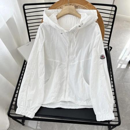 BY12863# 高级长袖连帽防晒衣女夏季新款薄款双拉链防晒衫外套 服裝批發女裝批發服飾貨源