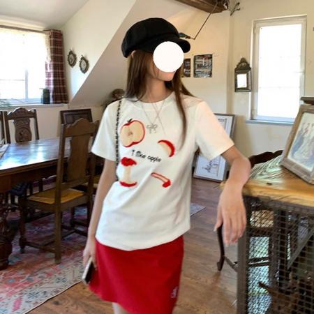 BY12890# 纯棉棉5短袖t恤女 服裝批發女裝批發服飾貨源