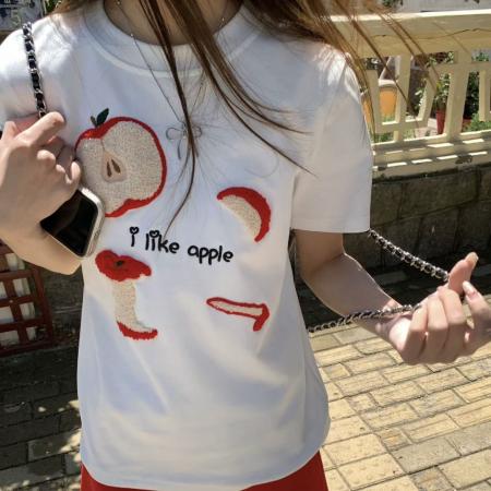 BY12890# 纯棉棉5短袖t恤女 服裝批發女裝批發服飾貨源