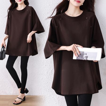 夏新款大码女装胖mm简约时尚宽...