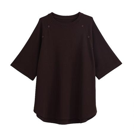 BY12903# 夏新款大码女装胖mm简约时尚宽松遮肉显瘦上衣百搭T恤 服裝批發女裝批發服飾貨源
