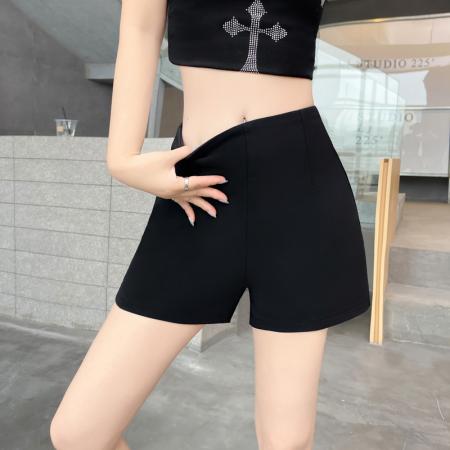 BY12919# 黑色性感高腰西装短裤女夏季小个子显瘦辣妹弹力热裤热裤 服裝批發女裝批發服飾貨源