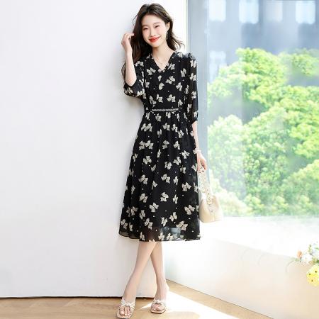 BY12942# 轻奢夏季气质显瘦洋气时尚修身收腰女装连衣裙女 服裝批發女裝批發服飾貨源