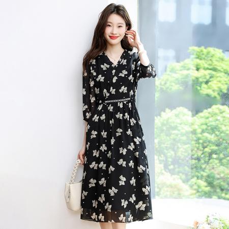 BY12942# 轻奢夏季气质显瘦洋气时尚修身收腰女装连衣裙女 服裝批發女裝批發服飾貨源