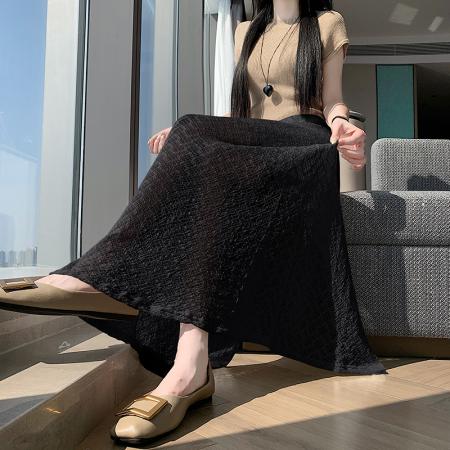 BY12962# 夏季新款蕾丝镂空性感后开叉高腰松紧垂坠感包臀鱼尾长裙 服裝批發女裝批發服飾貨源