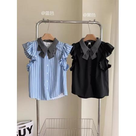 BY12967# 学院风小飞袖蛋糕裙套装女夏季T恤上衣+蓬蓬半身裙小众别致两件套 服裝批發女裝批發服飾貨源