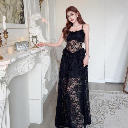 BY13047# 性感暗黑蕾丝...