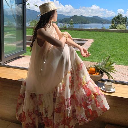 BY13082# 无袖挂脖绝美...