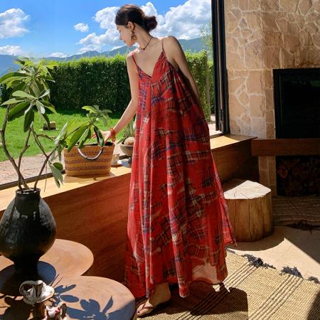 BY13088# 法式复古格纹...