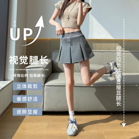 BY13098# 美式运动休闲短裤女夏季新款宽松高腰显瘦小个子裤裙 服裝批發女裝批發服飾貨源