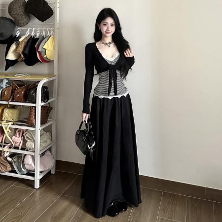 BY13116# 巨好看的早春独特漂亮绝美套装女新款韩系气质一整套ootd穿搭 服裝批發女裝批發服飾貨源