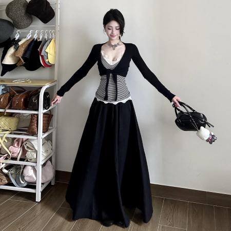 BY13116# 巨好看的早春独特漂亮绝美套装女新款韩系气质一整套ootd穿搭 服裝批發女裝批發服飾貨源