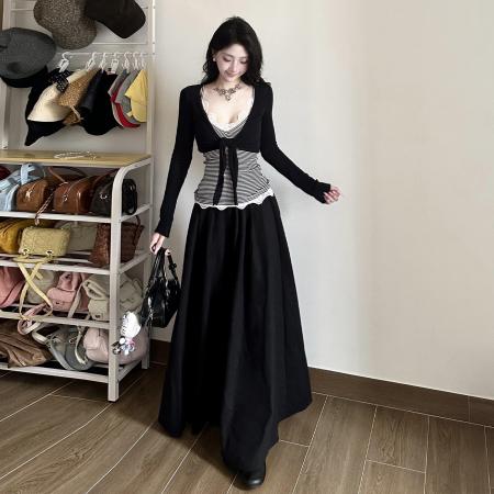 BY13116# 巨好看的早春独特漂亮绝美套装女新款韩系气质一整套ootd穿搭 服裝批發女裝批發服飾貨源