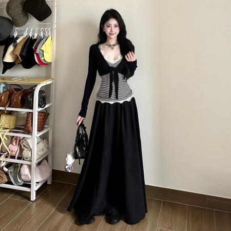 BY13116# 巨好看的早春独特漂亮绝美套装女新款韩系气质一整套ootd穿搭 服裝批發女裝批發服飾貨源