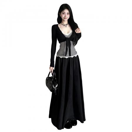 BY13116# 巨好看的早春独特漂亮绝美套装女新款韩系气质一整套ootd穿搭 服裝批發女裝批發服飾貨源