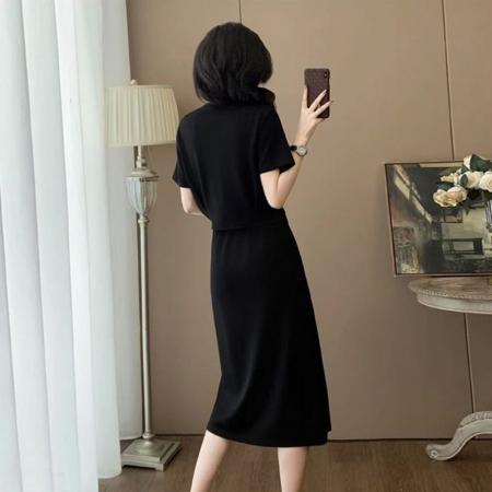 BY13163# 休闲时尚套装裙夏季女显瘦气质洋气韩版上衣半身裙两件套 服裝批發女裝批發服飾貨源