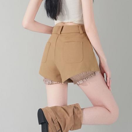 BY13235# 阔腿裤短裤女外穿A字时尚春夏季新款花苞裤高腰裤子 服裝批發女裝批發服飾貨源