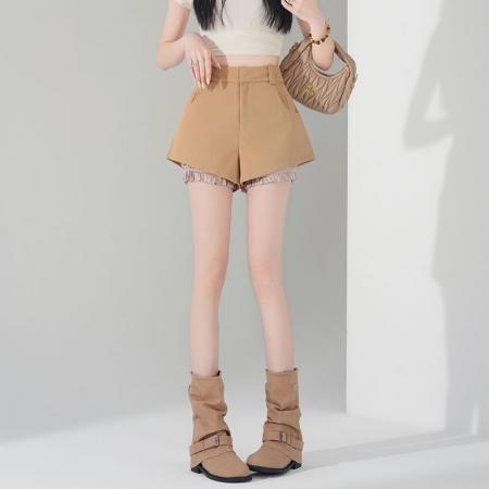 BY13235# 阔腿裤短裤女外穿A字时尚春夏季新款花苞裤高腰裤子 服裝批發女裝批發服飾貨源