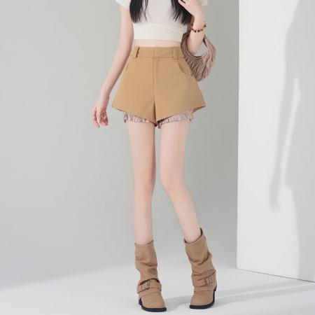 BY13235# 阔腿裤短裤女外穿A字时尚春夏季新款花苞裤高腰裤子 服裝批發女裝批發服飾貨源