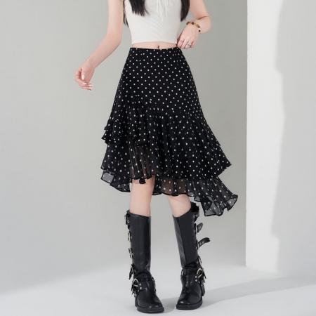 BY13236# 不规则半身裙...