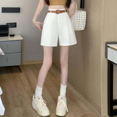 BY13237# 五分阔腿短裤女春夏季显瘦休闲A字裤百搭遮胯直筒裤 服裝批發女裝批發服飾貨源