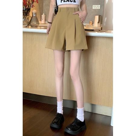 BY13238# 春夏新款显瘦休闲A字裤百搭遮胯直筒裤五分阔腿短裤女 服裝批發女裝批發服飾貨源