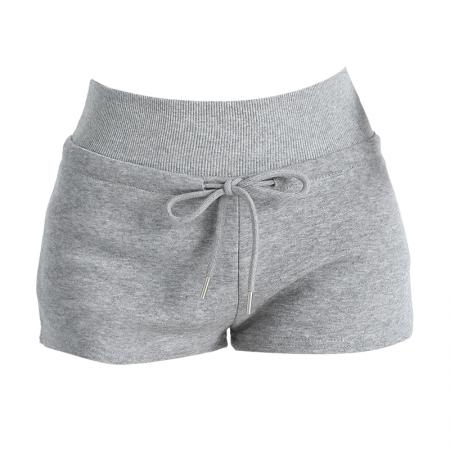 BY13248# 灰色休闲裤女夏季新款显瘦a字裤直筒短裤辣妹包臀热裤女 服裝批發女裝批發服飾貨源