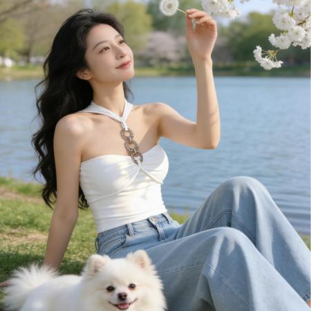 BY13272# 夏季新款纯欲钻链挂脖背心外穿小众性感一体式带胸垫显瘦上衣 服裝批發女裝批發服飾貨源